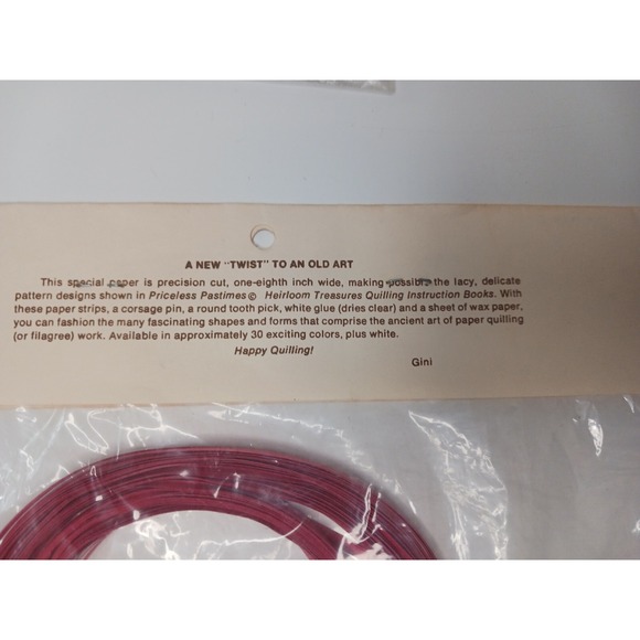 Lot‎ Of Quilling paper strips Quill Art- Red/Green/Blue/White/Purple By Gini - Picture 3 of 8